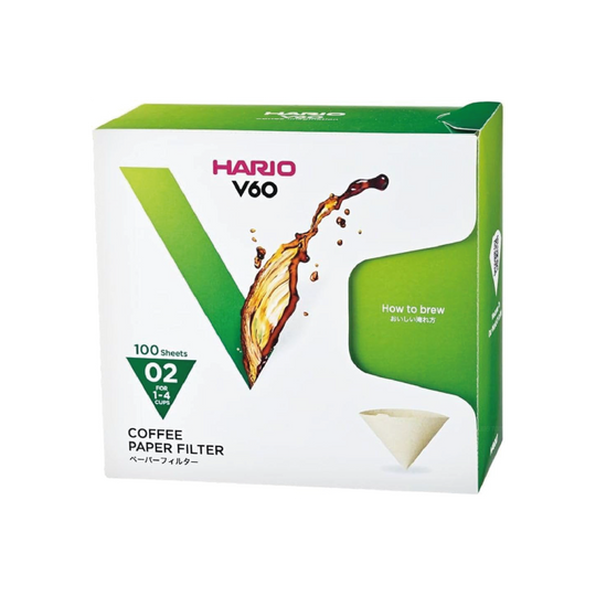 Hario V60 Ubleget Kaffefiltre 02 - 100 stk